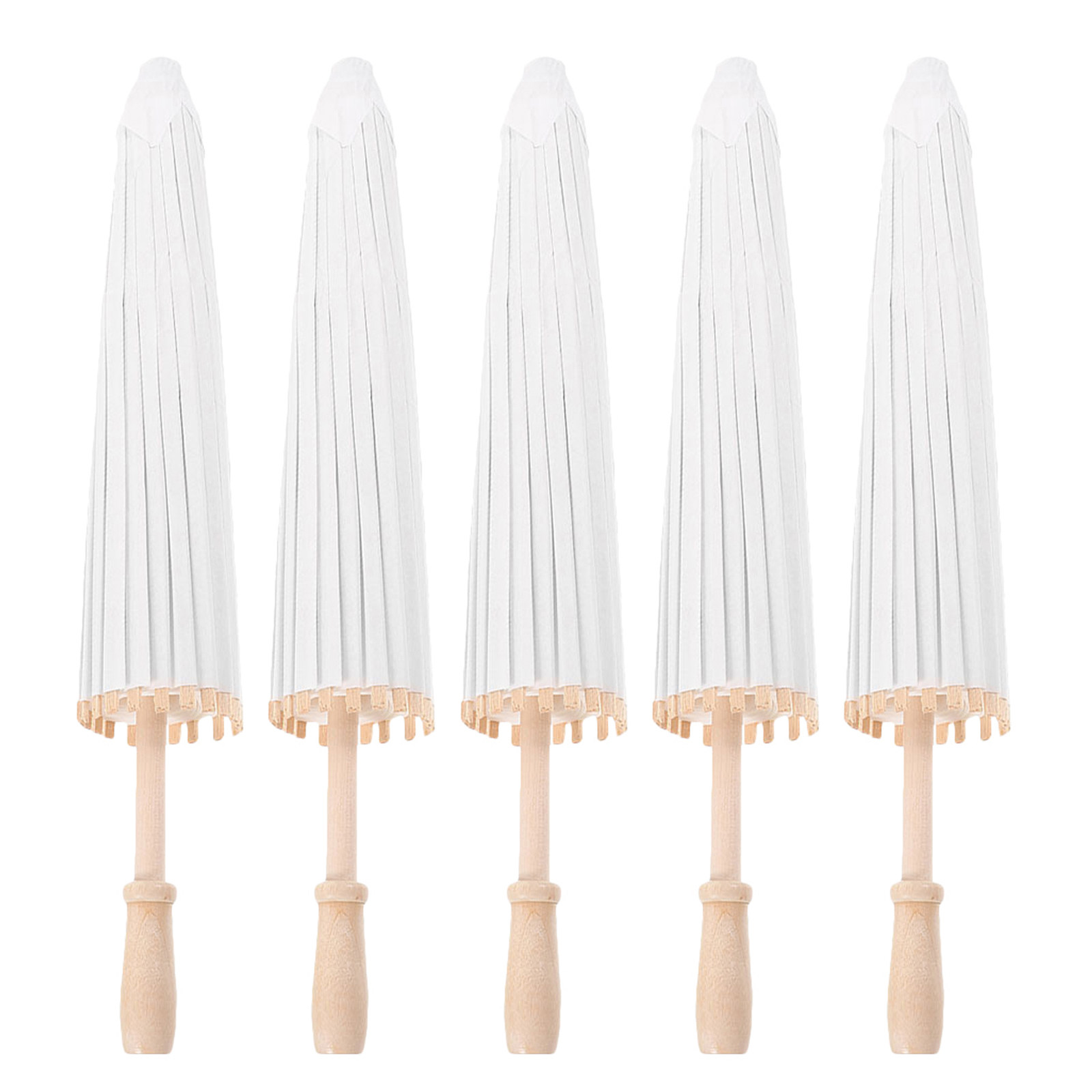 Photography Umbrella - 5 stuks witte papieren paraplu's in