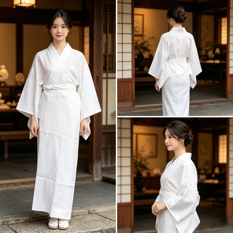 Photography Date - Kimono-voering, veelzijdig basisondergoed, Japanse yukata in