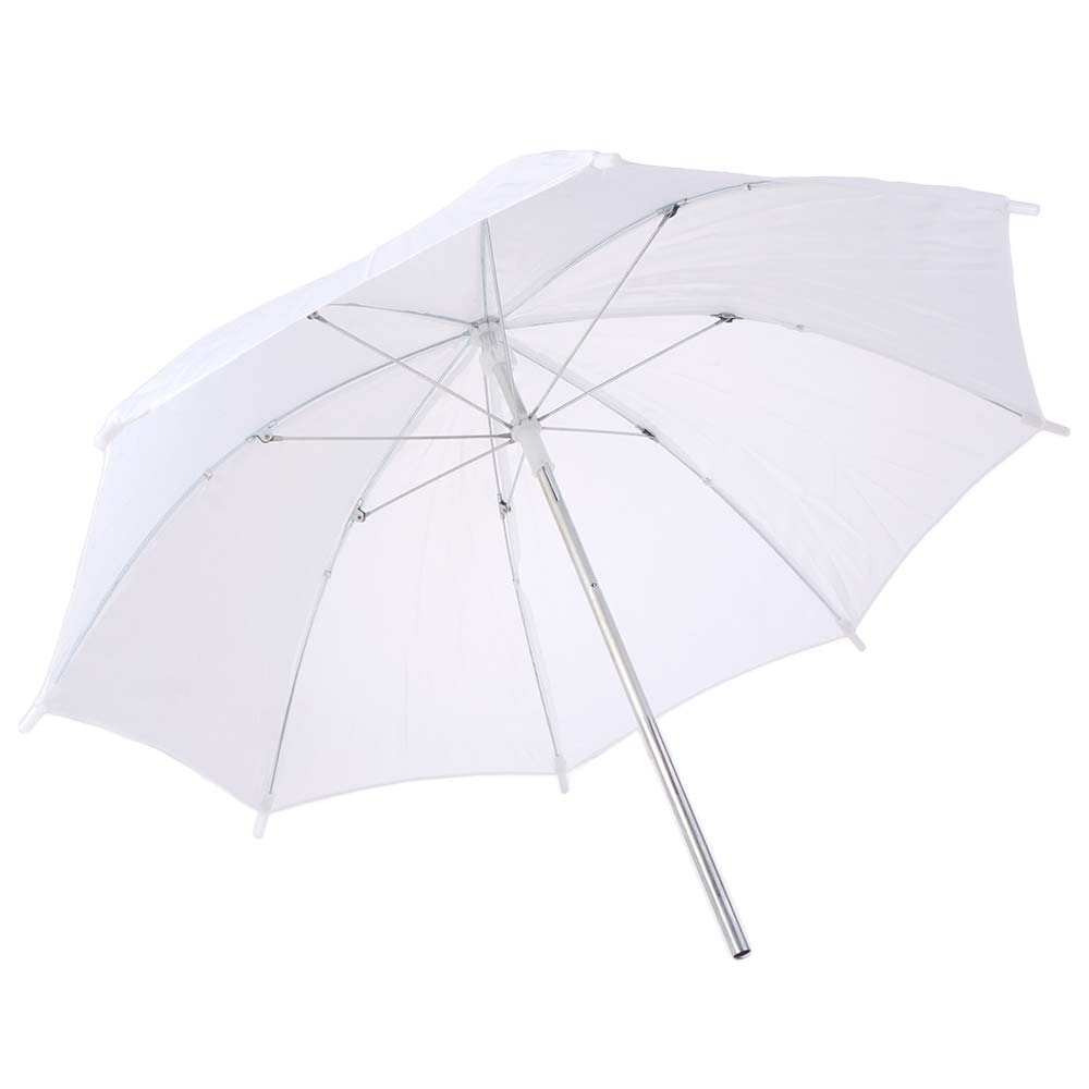 Photography Umbrella - 50cm/20inch fotografieparaplu met metalen handvat, lichtdoek,