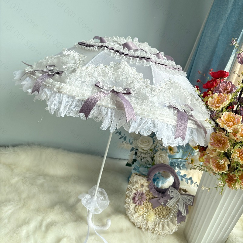 Photography Umbrella - Lolita Girl Heart Princess Paarse en