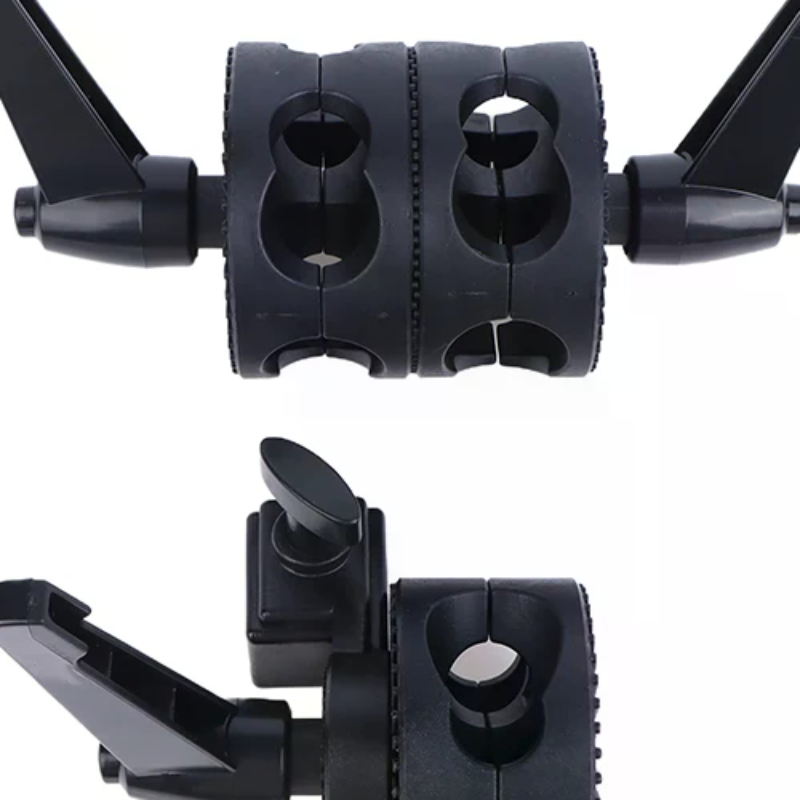 Photography Angles - Draaibare enkele/dubbele kopgreephouderbeugel voor fotostudio Boom