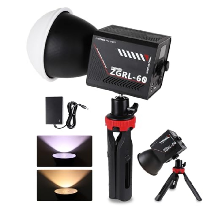 Photography Videos Free - 60W COB LED-videolamp Handheld draagbaar met