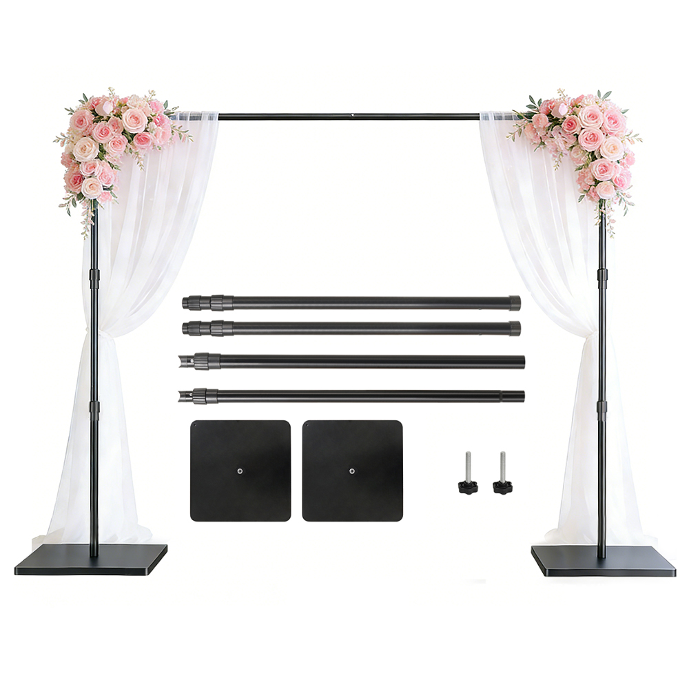 Backdrop Stand Kit - 2.4x3m Heavy Duty Achtergrondstandaard Foto Achtergrond