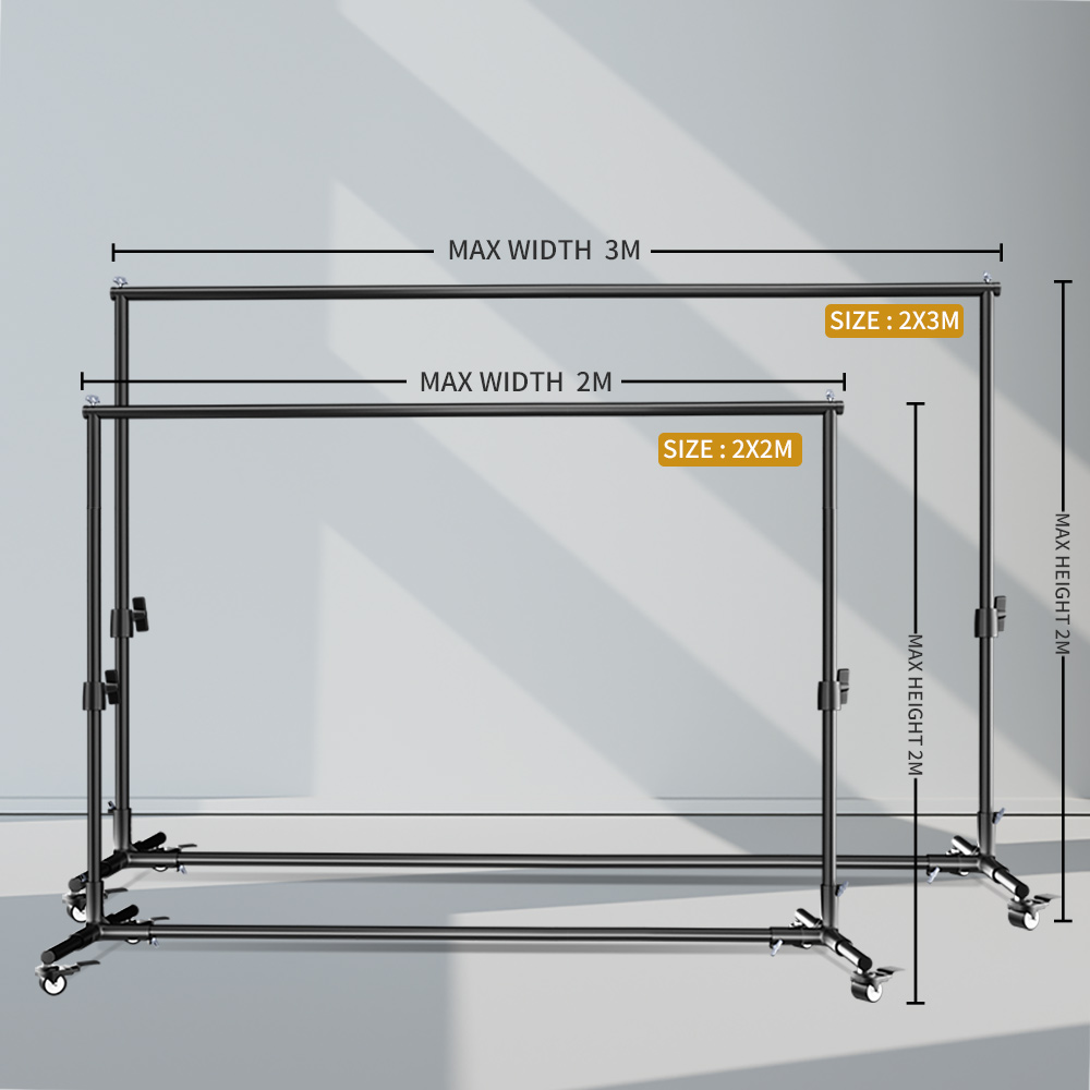 Backdrop Stand Kit - SH 2X2M / 2X3M Achtergrondstandaard Met