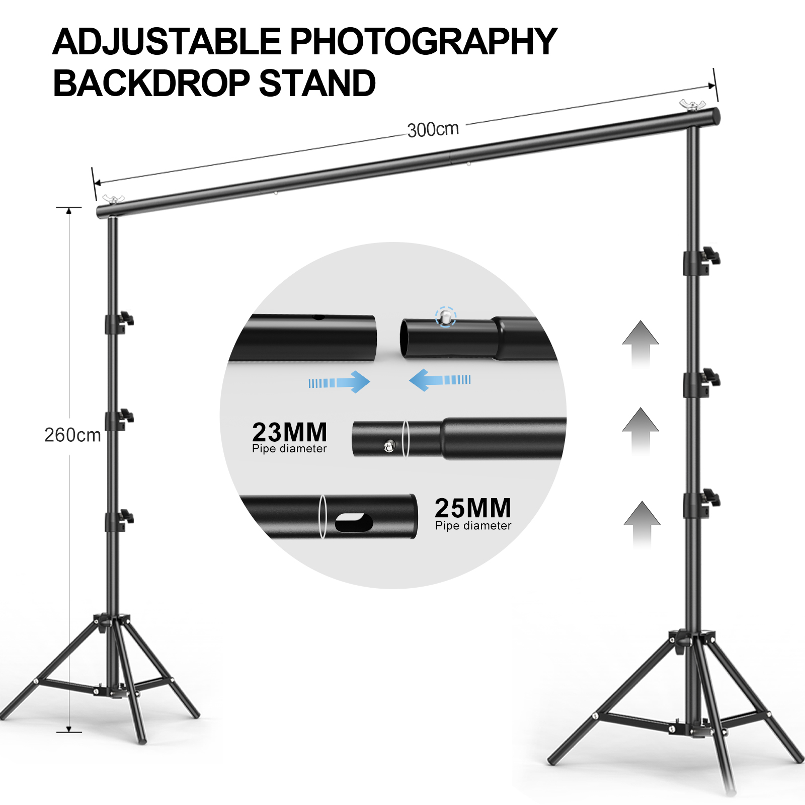 Verstelbare Fotografie Achterg - Backdrop Stand Kit recensie en prijs