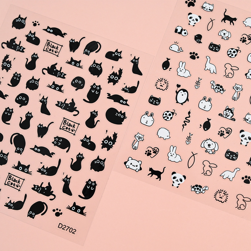6/12 stuks zwarte kat stickers - Camera Bag Waterproof recensie en prijs