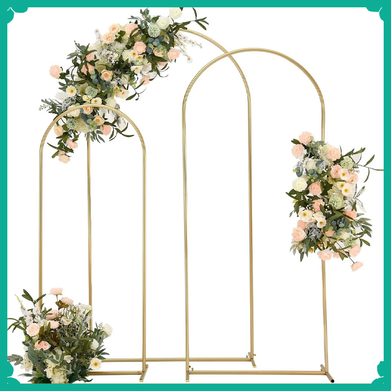 Gouden boogvormige bruiloftdec - Backdrop Stand Kit recensie en prijs