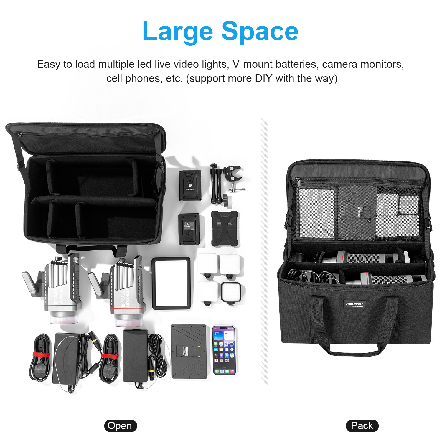 FOMITO Cameratas Crossbody Sch - Camera Bag Waterproof recensie en prijs