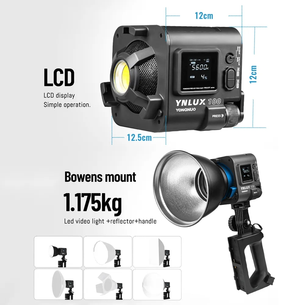 YONGNUO YNLUX100 100W 3200K-56 - Photography Videos Free recensie en prijs