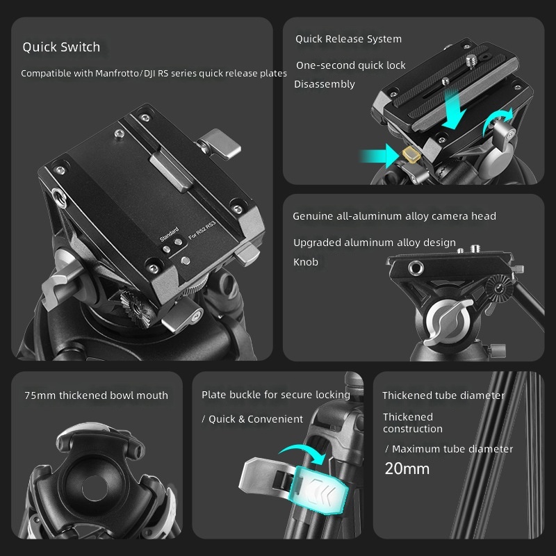 1,9M fotocamera statief met hy - Photography Camera recensie en prijs