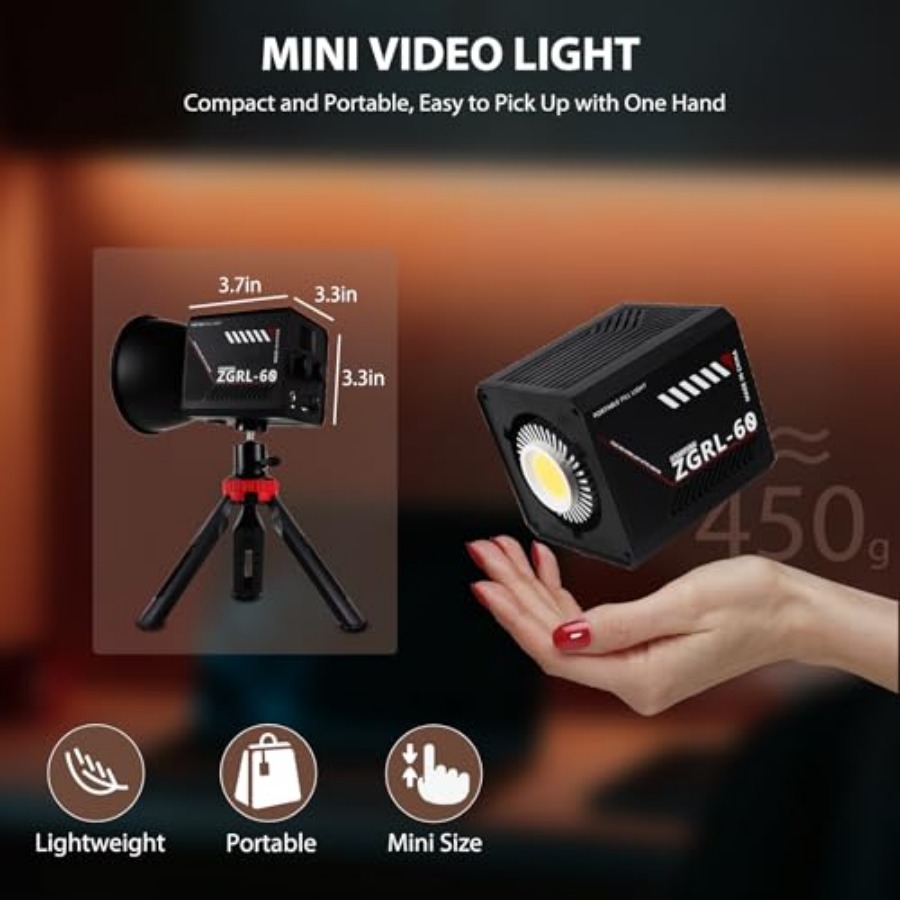 60W COB LED-videolamp Handheld - Photography Videos Free recensie en prijs