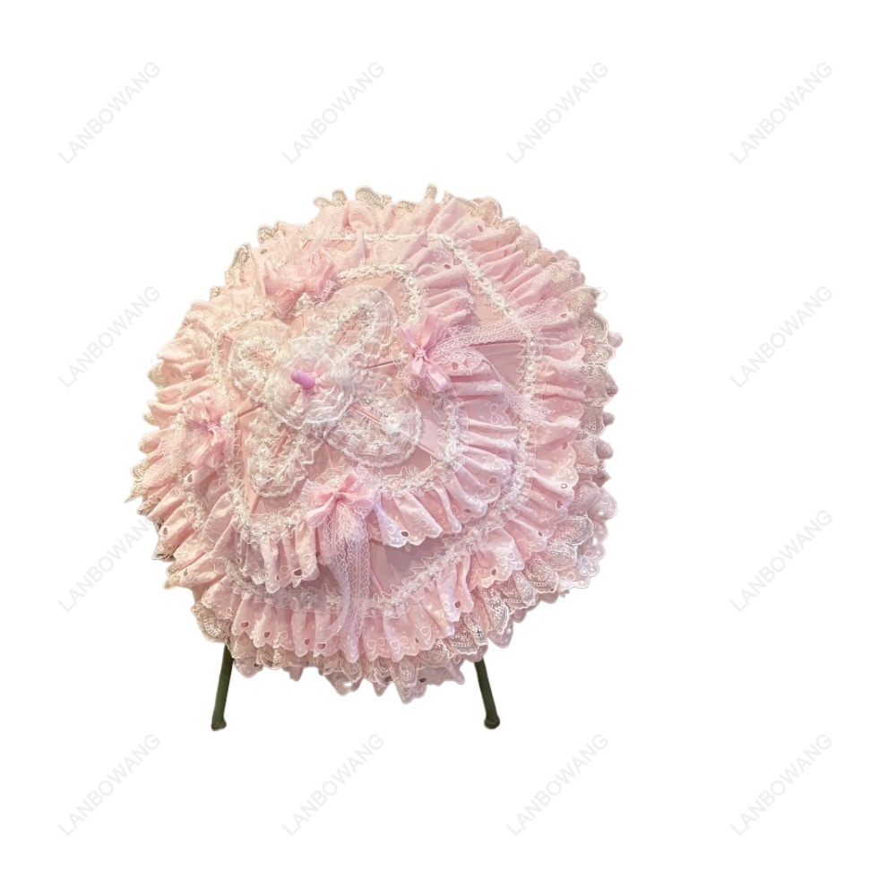 Handgemaakte roze bloemenhart  - Photography Umbrella recensie en prijs