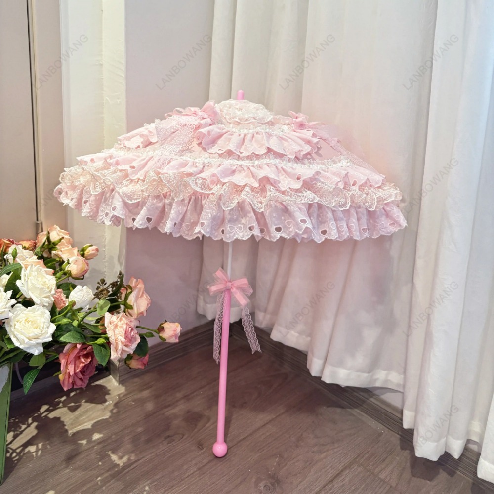 Handgemaakte roze bloemenhart  - Photography Umbrella recensie en prijs