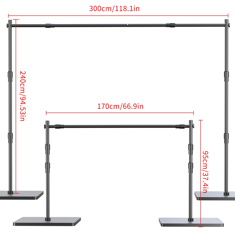 2.4x3m Heavy Duty Achtergronds - Backdrop Stand Kit recensie en prijs