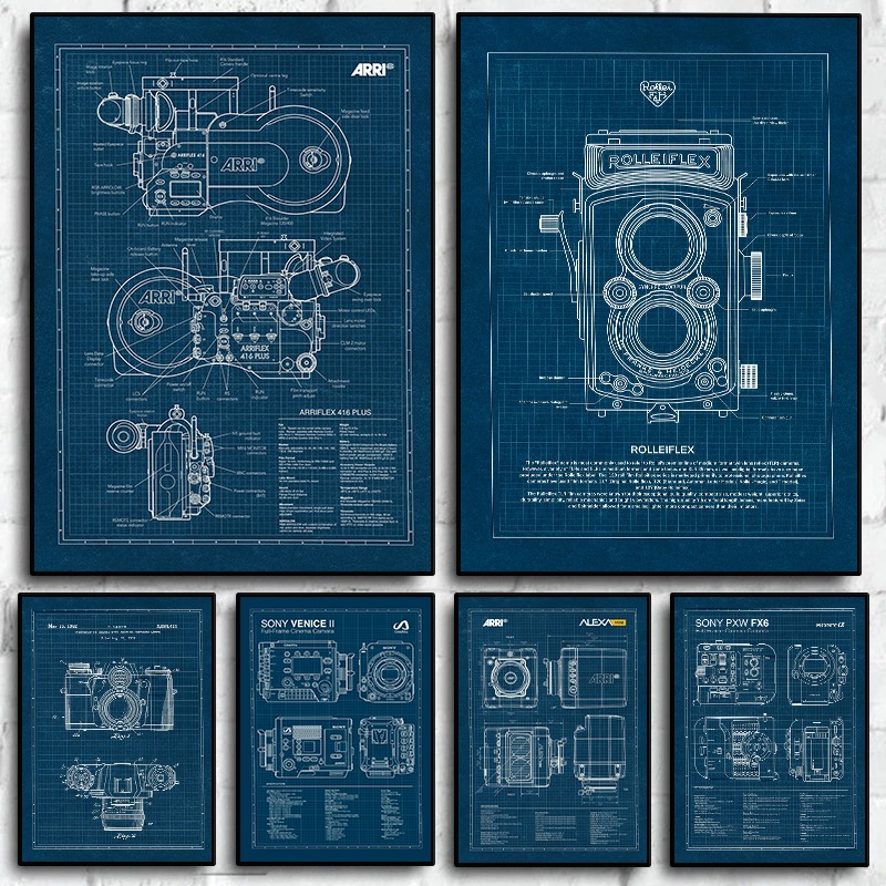 Vintage Leica Camera Blauwdruk - Photography Camera recensie en prijs